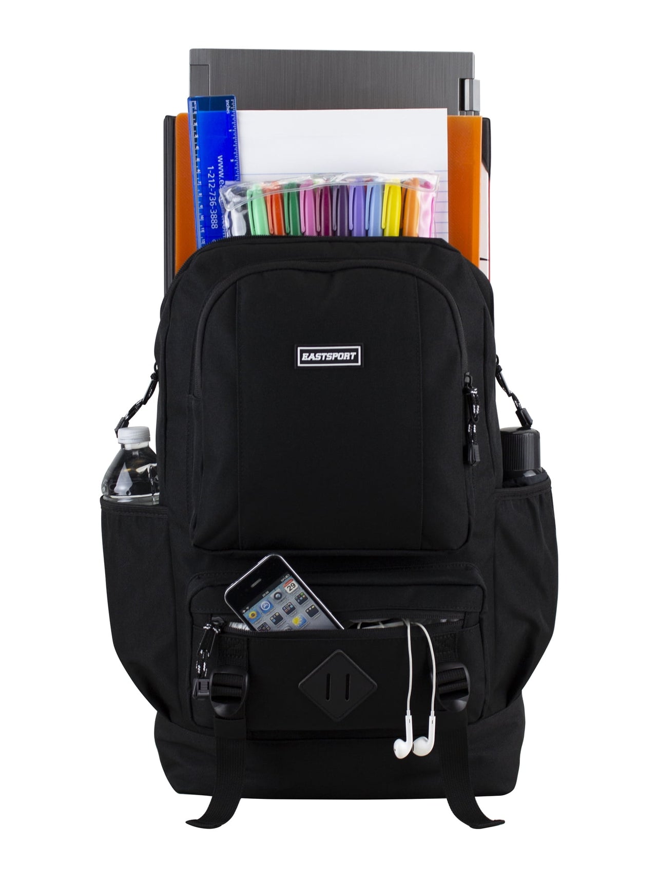 Eastsport Unisex Lexington Laptop Backpack, Black