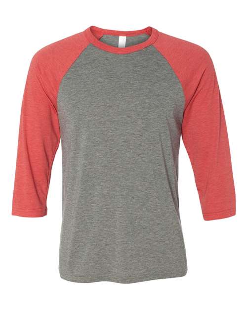 BELLA + CANVAS - Unisex Three-Quarter Sleeve Baseball Tee - 3200
