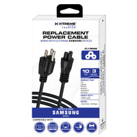 Xtreme 3 Prong 10ft Replacement Power Cable for Samsung and LG Computers, TV, New Monitors