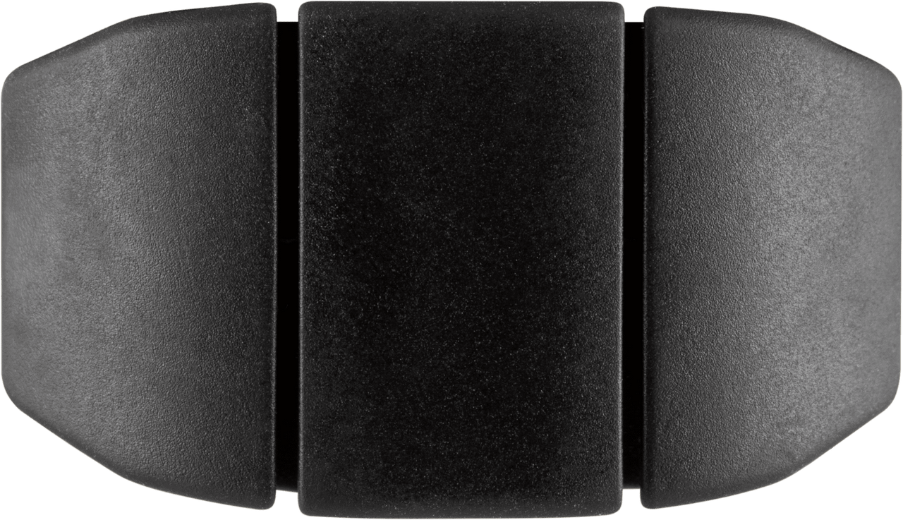Cordinate Cable Management Dots, Dual Slot, Black, 6pk