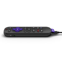 Roku Voice Remote Pro (2nd Ed.) - Rechargeable TV Remote Control with Hands-free Voice Controls, Backlit Buttons, & Lost Remote Finder - Replacement Remote Compatible with All Roku TV, Players, Audio