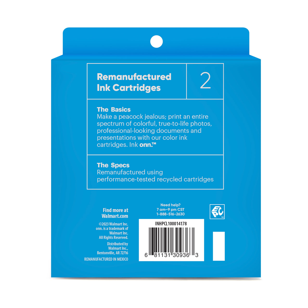 onn HP 65XL/65 Inkjet Printer Cartridges, High Yield Black & Tri-Color, 2 Pack