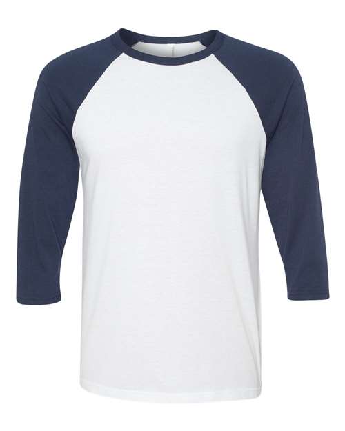BELLA + CANVAS - Unisex Three-Quarter Sleeve Baseball Tee - 3200