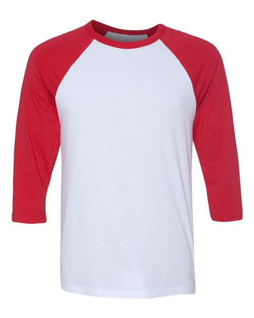 BELLA + CANVAS - Unisex Three-Quarter Sleeve Baseball Tee - 3200
