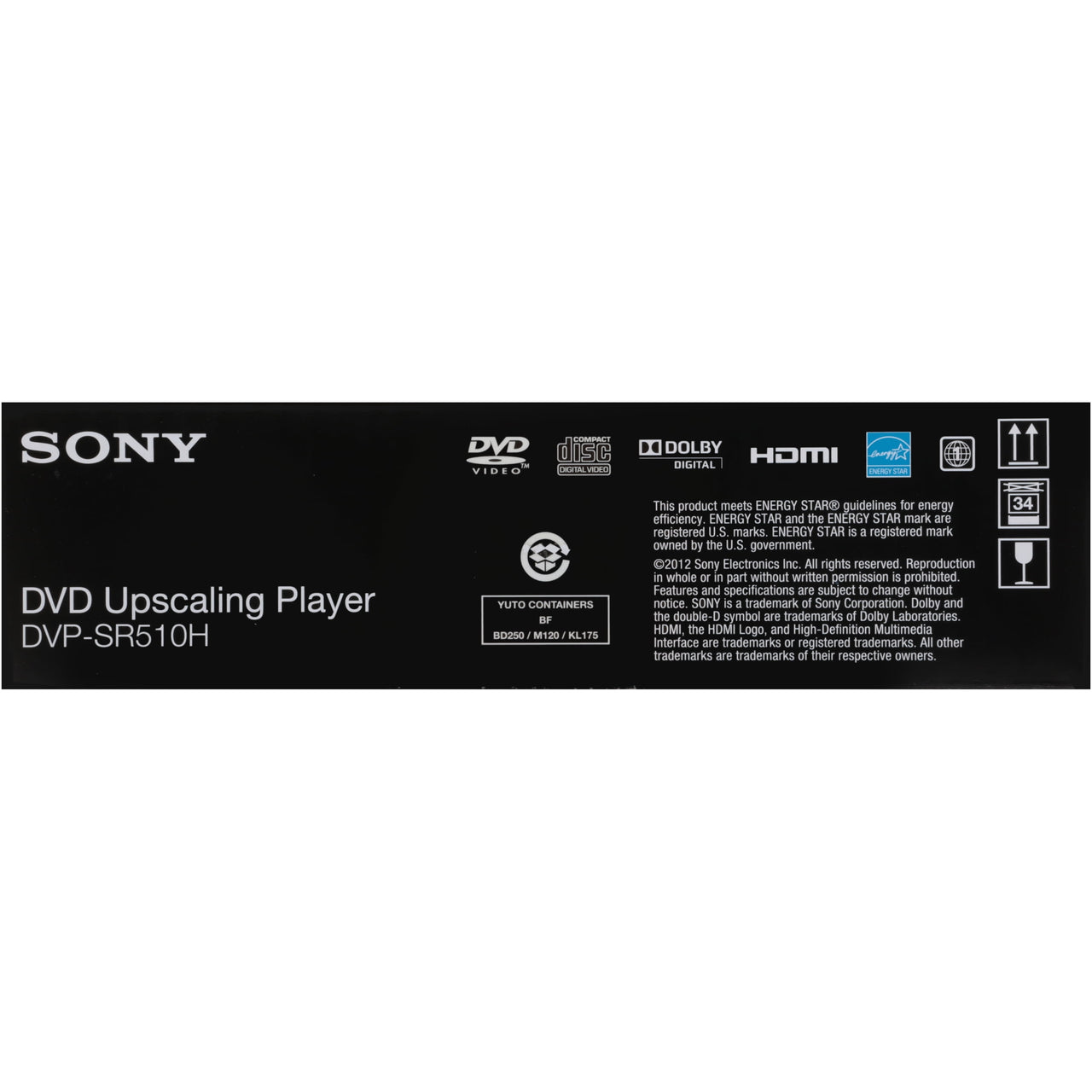 Sony DVP-SR510H HDMI DVD Player