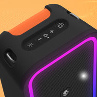 Skullcandy Stomp Waterproof USB Charge Out LED Lighting Wireless Bluetooth Portable Speaker, Black