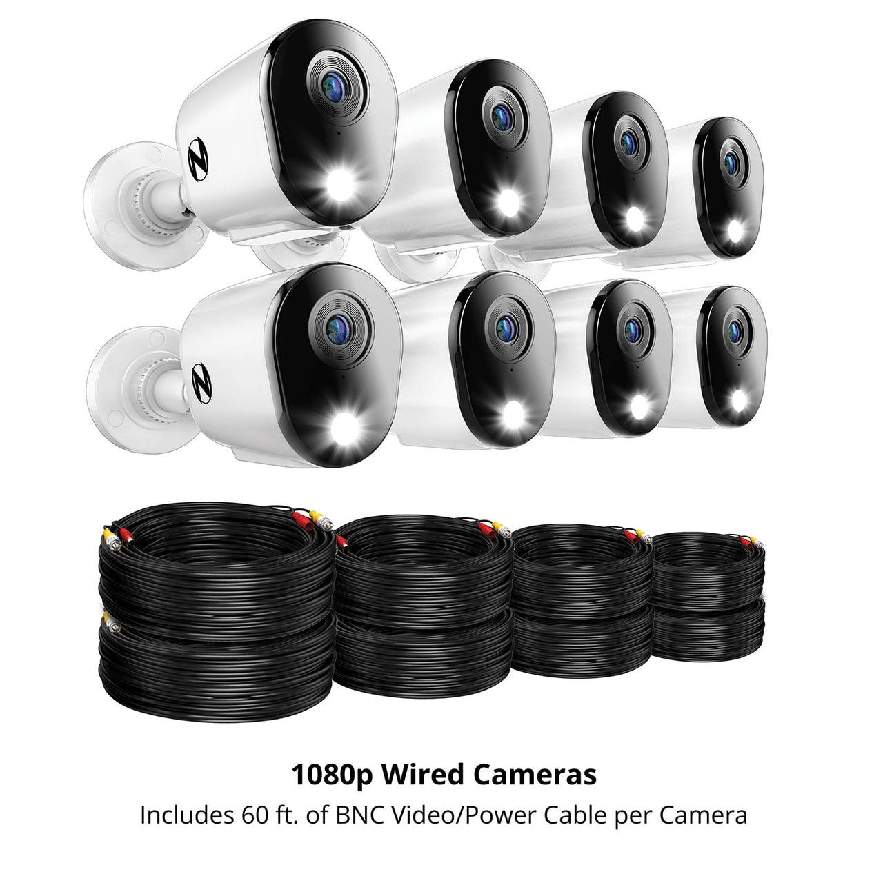 Night Owl 2-Way Audio 12 Channel DVR Security System with 1TB Hard Drive and 8 Wired 1080p Deterrence Cameras