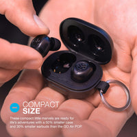 JLab JBuds Mini True Wireless Earbuds, Be Aware Audio, Bluetooth, IP55, Black