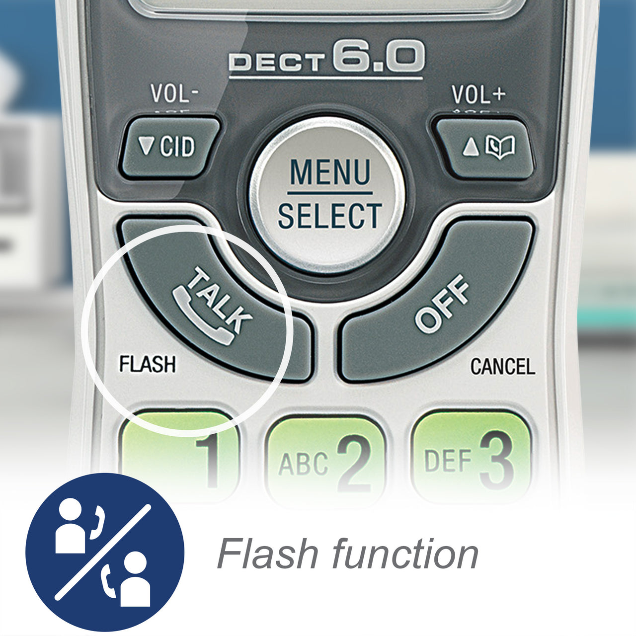 VTech 2 Handset DECT 6.0 Cordless Phone with Caller ID/Call Waiting, CS6114-2 (White)