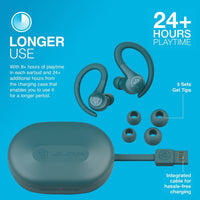 JLab Go Air Sport Bluetooth Earbuds, True Wireless with Charging Case
