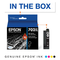 EPSON T702 DURABrite Ultra Genuine Ink High Capacity Black Cartridge