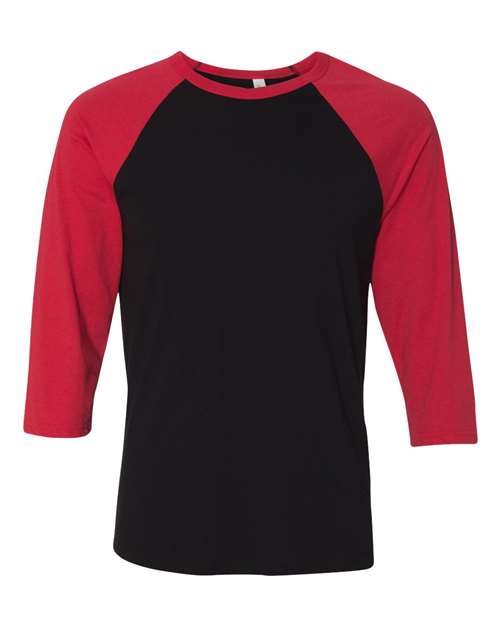 BELLA + CANVAS - Unisex Three-Quarter Sleeve Baseball Tee - 3200