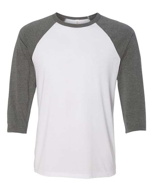 BELLA + CANVAS - Unisex Three-Quarter Sleeve Baseball Tee - 3200