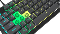 Corsair K55 CORE RGB Full Size USB Gaming Keyboard with Safety Leaflet, Black & Gray