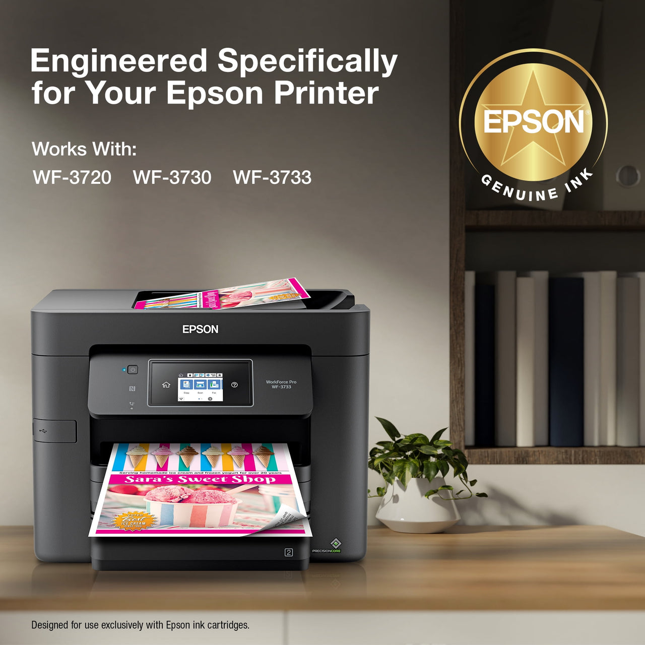 EPSON T702 DURABrite Ultra Genuine Ink High Capacity Black & Standard Color Cartridge Combo Pack
