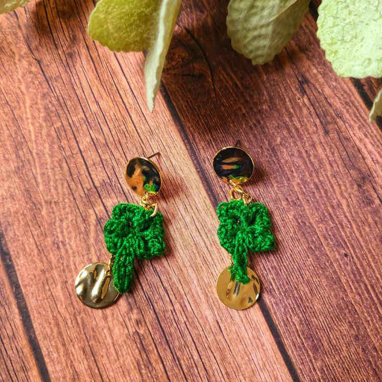 4 Leaf Clover Dangle Earrings