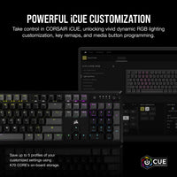 CORSAIR K70 CORE RGB USB Gaming Keyboard, Gray