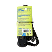onn 3-Outlet Surge Protector with 4' Power Cord, Black