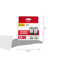 Canon PG-243/CL-244 - Genuine Ink Cartridge Combo Pack for Select PIXMA Printers - Black & Color
