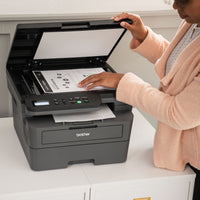 Brother Wireless HL-L2465DW Compact Monochrome Multi-Function Laser Printer with Print, Copy and Scan, Duplex and Mobile Printing