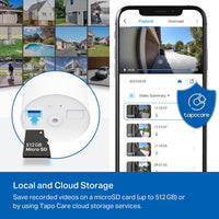 TP-Link Tapo Wireless Indoor/Outdoor 2K Security Camera, Waterproof, Rechargeable, Battery-Powered, Install Anywhere, Local or Cloud Storage - Subscription not Required, Two-Way Audio - TC82