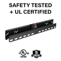 SANUS VuePoint Drywall Low Profile TV Wall Mount for 32” - 90” TVs up to 135lbs - No Drill or Studs Required