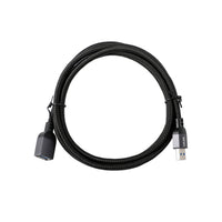onn 6' Braided USB Extension Cable, Black
