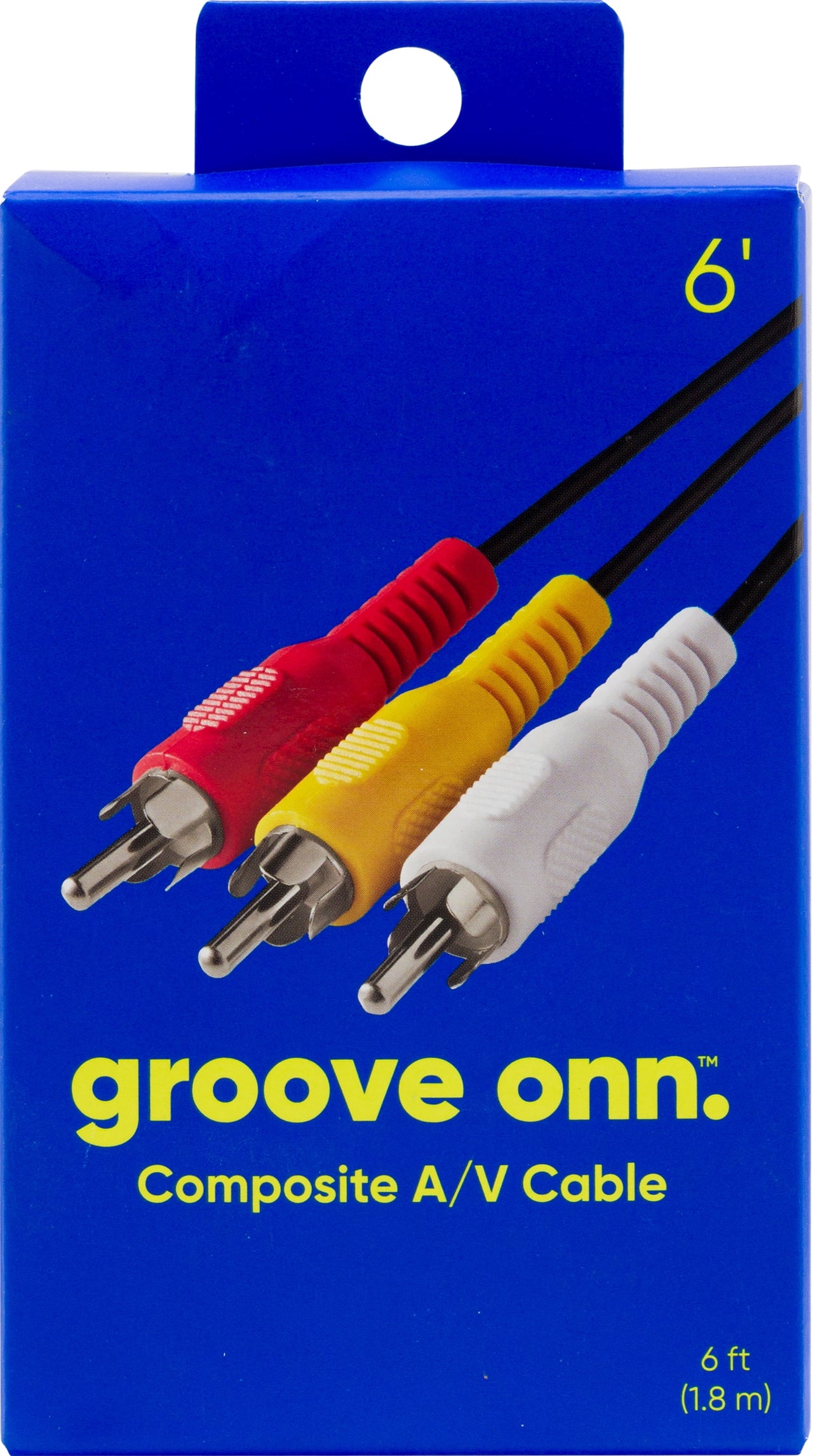 onn 6' Composite Audio/Video (A/V) Cable