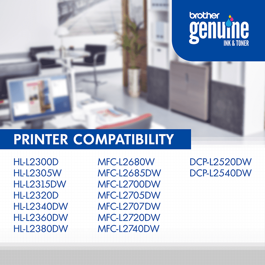 Brother Genuine High-yield Printer Toner Cartridge, TN660, Black