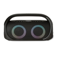 onn Portable FM Boombox with LED Lighting
