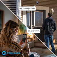 Night Owl® Wire Free (Battery) 2K Spotlight Cameras with 2-Way Audio and Audio Alerts and Siren - White