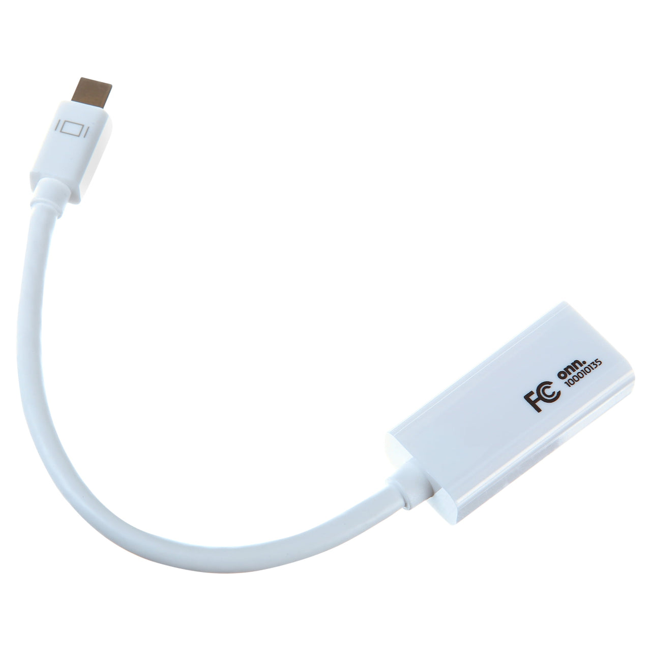 ONN. Mini DisplayPort to HDMI Female Adapter, White Color
