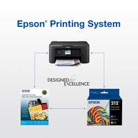 Epson 212 Standard-capacity Black Ink Cartridge compatible with XP4105 & WF2850