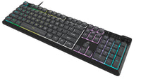 Corsair K55 CORE RGB Full Size USB Gaming Keyboard with Safety Leaflet, Black & Gray
