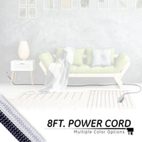 GE Pro Extension Cord with Surge Protection, 250J, White/Gray, 8ft. – 38433