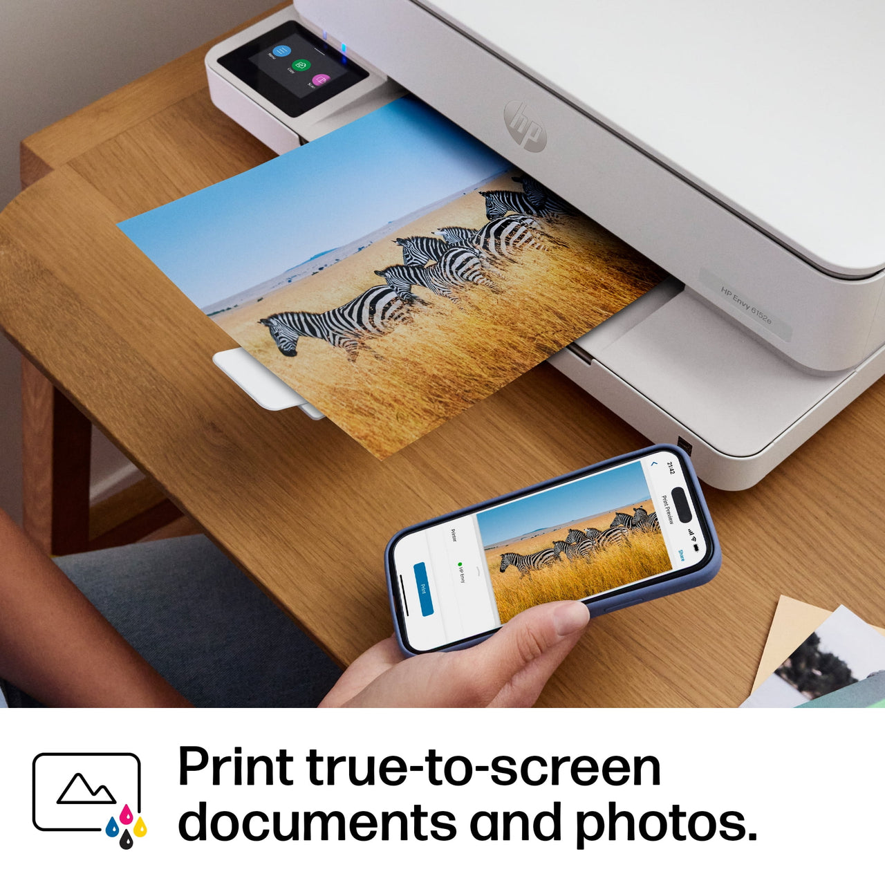 HP Envy 6152e Wireless All-in-One Color Photo Inkjet Printer, Scanner, Copier, 3mos FREE Instant Ink