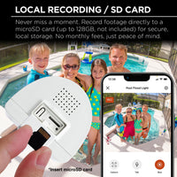 Merkury Floodlight Camera, Smart Wi-Fi, 1800 Lumens, Motion Alerts, (1-Pack)