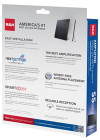 RCA Amplified Indoor Flat HDTV Antenna - Multi-Directional
