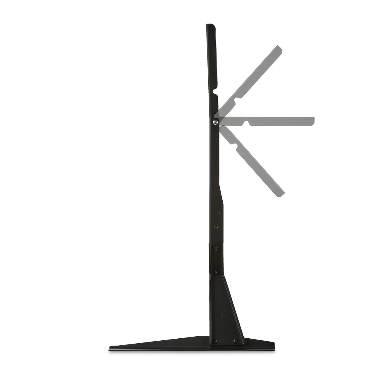 onn Tabletop TV Stand for 37" to 70" TVs, Holds up to 110 lbs, Black- Metal Legs for Tabletop