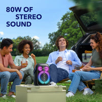 soundcore by Anker- Rave Neo 2 Portable Speaker, 80W, IPX7, 18-Hour Playtime