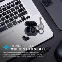 JLab JBuds Mini True Wireless Earbuds, Be Aware Audio, Bluetooth, IP55, Black