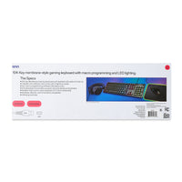 onn Wired LED Gaming Keyboard, Backlit, Gray