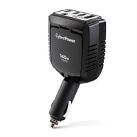 CyberPower M140BUC 140W Power Inverter - 1 AC Outlet, USB-C & USB-A Ports, Black