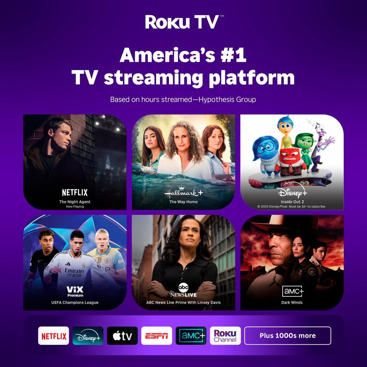 Hisense 43" Class 4K UHD LED LCD Smart Roku TV HDR R6 Series 43R6E3