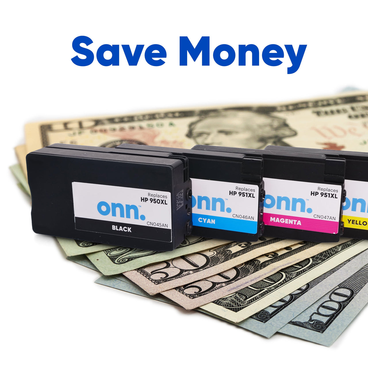 ONN INHPCL100014174 Ink Cartridges, HP 950XL Black & 951XL Color