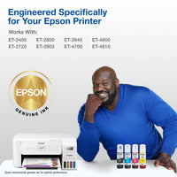 Epson 522 EcoTank Ink Ultra-high Capacity Bottle Black  (T522120-S) Works with EcoTank ET-2720, ET-2800, ET-2803, ET-2840, ET-4700, ET-4800, ET-4810