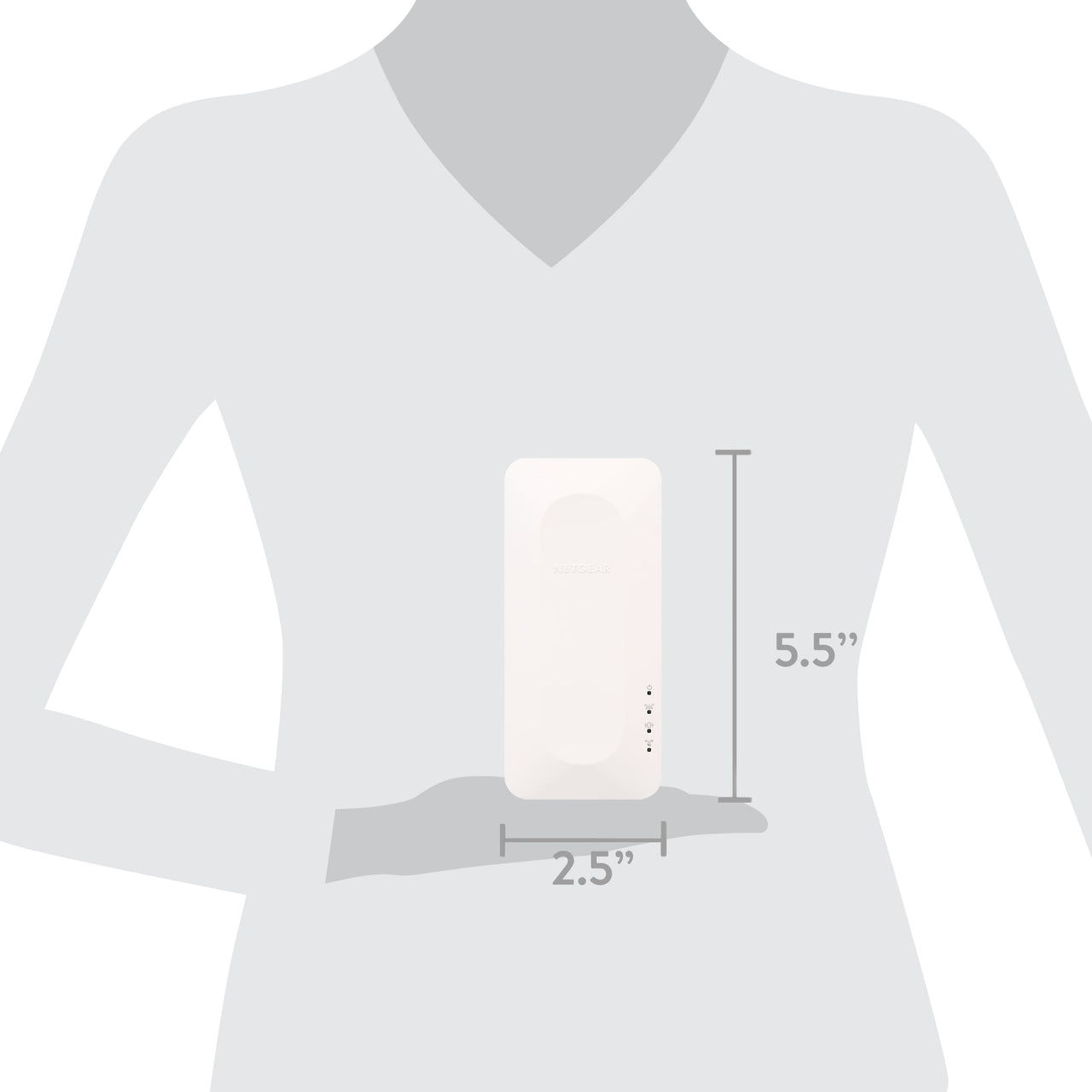 NETGEAR AX1600 WiFi 6 Mesh Range Extender and Signal Booster (EAX11-100NAS)