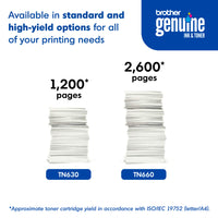 Brother Genuine Standard-Yield Black Printer Toner Cartridge, TN630