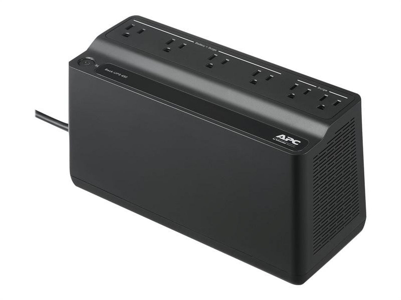 APC UPS 450VA Battery Backup Surge Protector, BN450M Backup Battery Power Supply, 6 Outlets