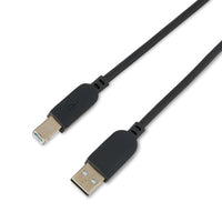 onn 10ft USB Printer Cable, USB to USB-B, Gray, 1 Piece per Pack